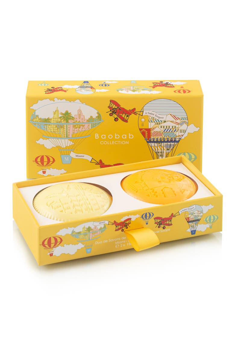 Miami & Saint-Tropez Soap Gift Box, Alternate, color, YELLOW/ ORANGE