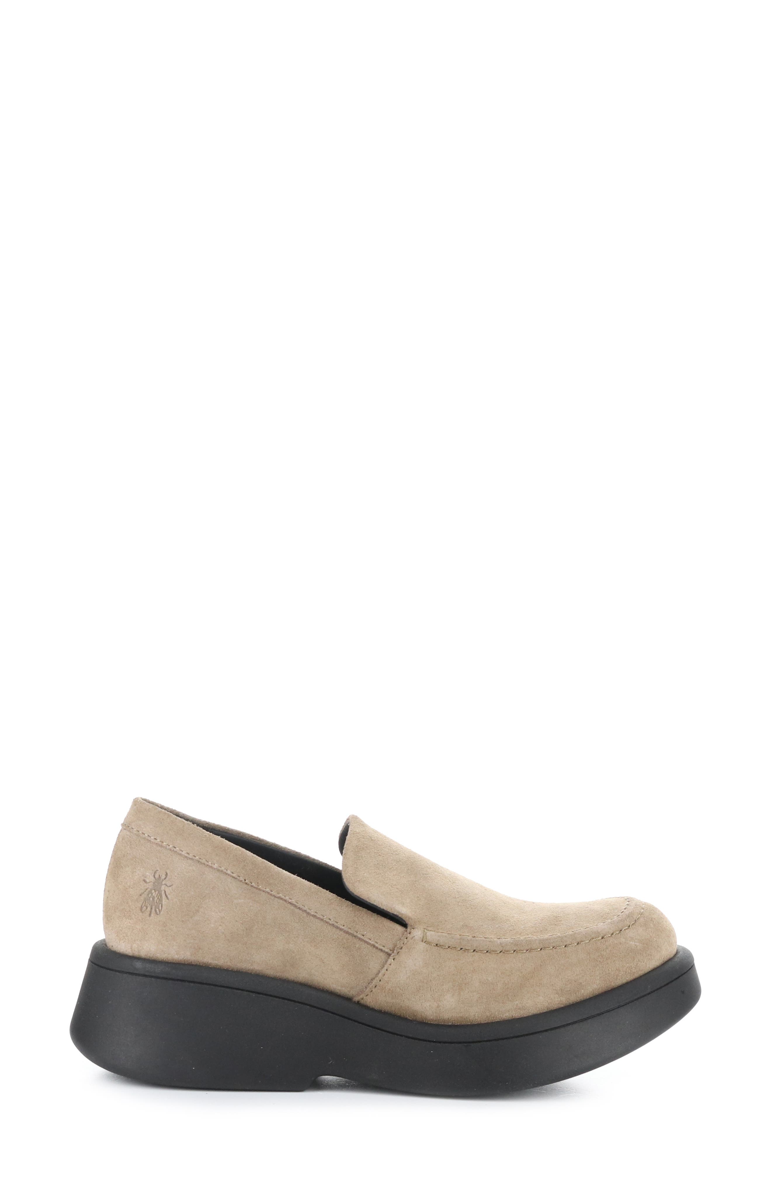 Fly London Maru Platform Loafer, Alternate, color, 003 Taupe Oil Suede