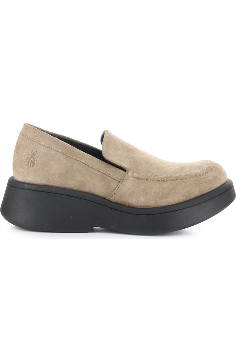 Fly London Maru Platform Loafer, Alternate, color, 003 Taupe Oil Suede