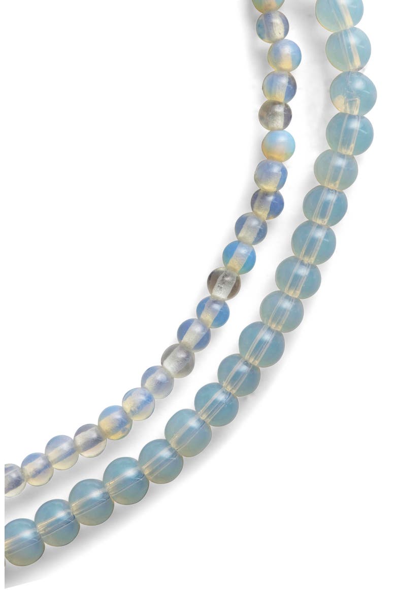 Stone 2-Pack Beaded Stretch Bracelets, Alternate, color, OPALITE
