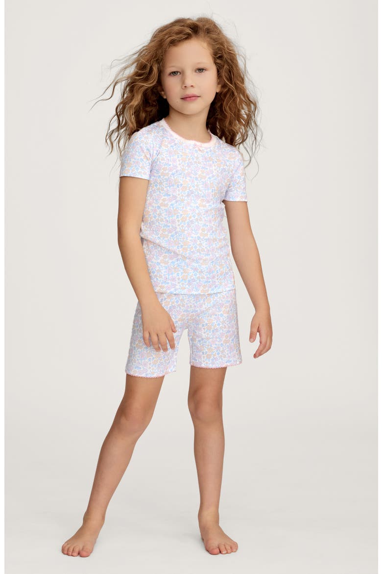 Fleur Blanche Fitted Short Set, Alternate, color, WHITE