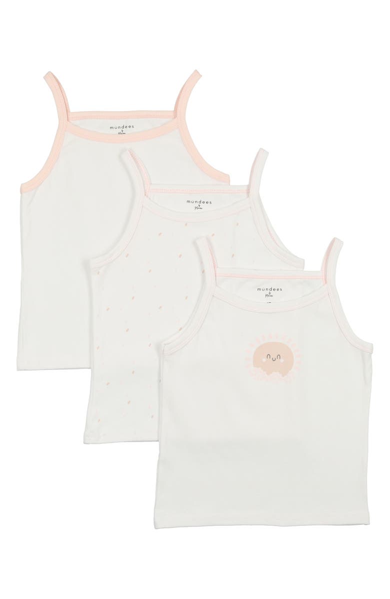 Manière Kids' Assorted 3-Pack Cotton Undershirts, Main, color, White