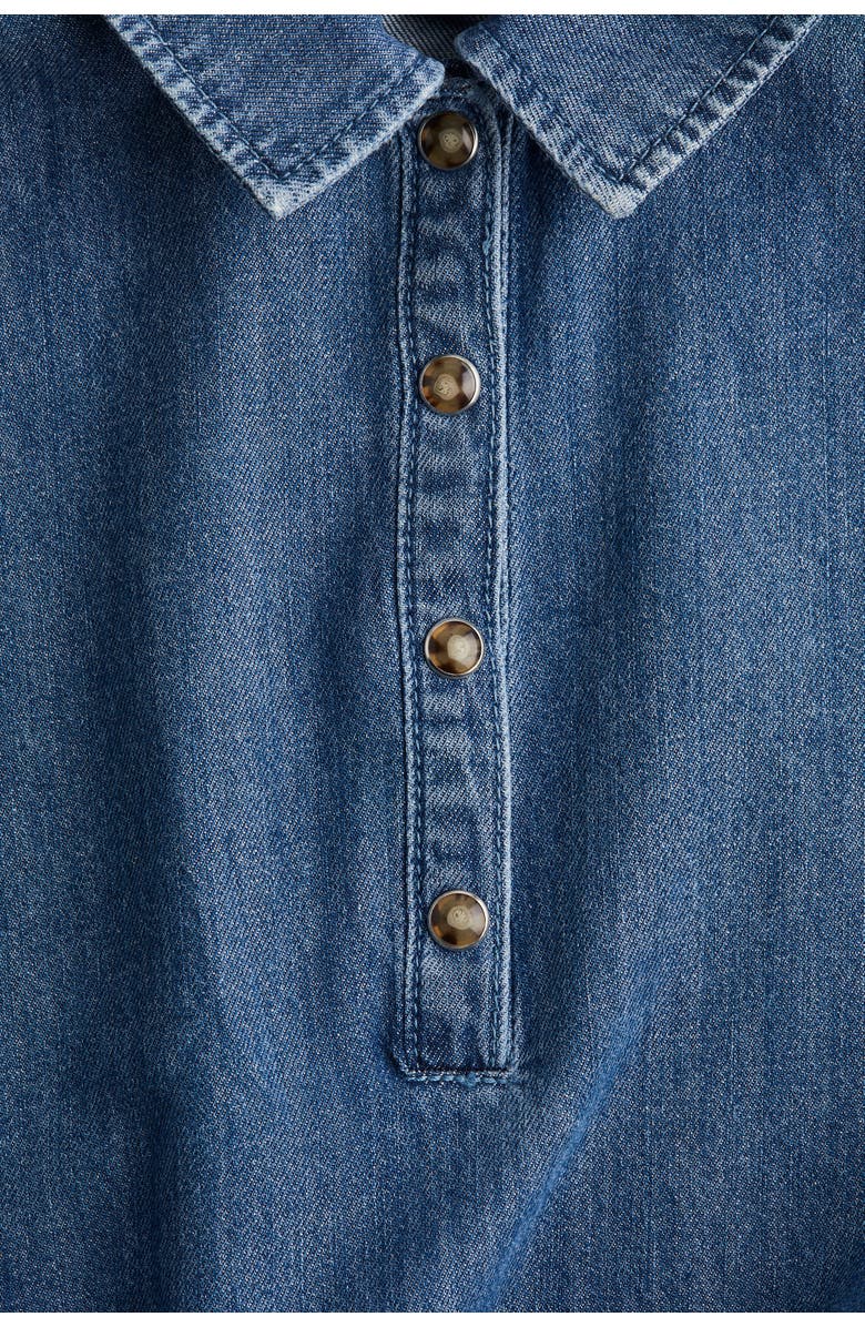 H&M Drawstring-waist Denim Dress, Alternate, color, Denim Blue