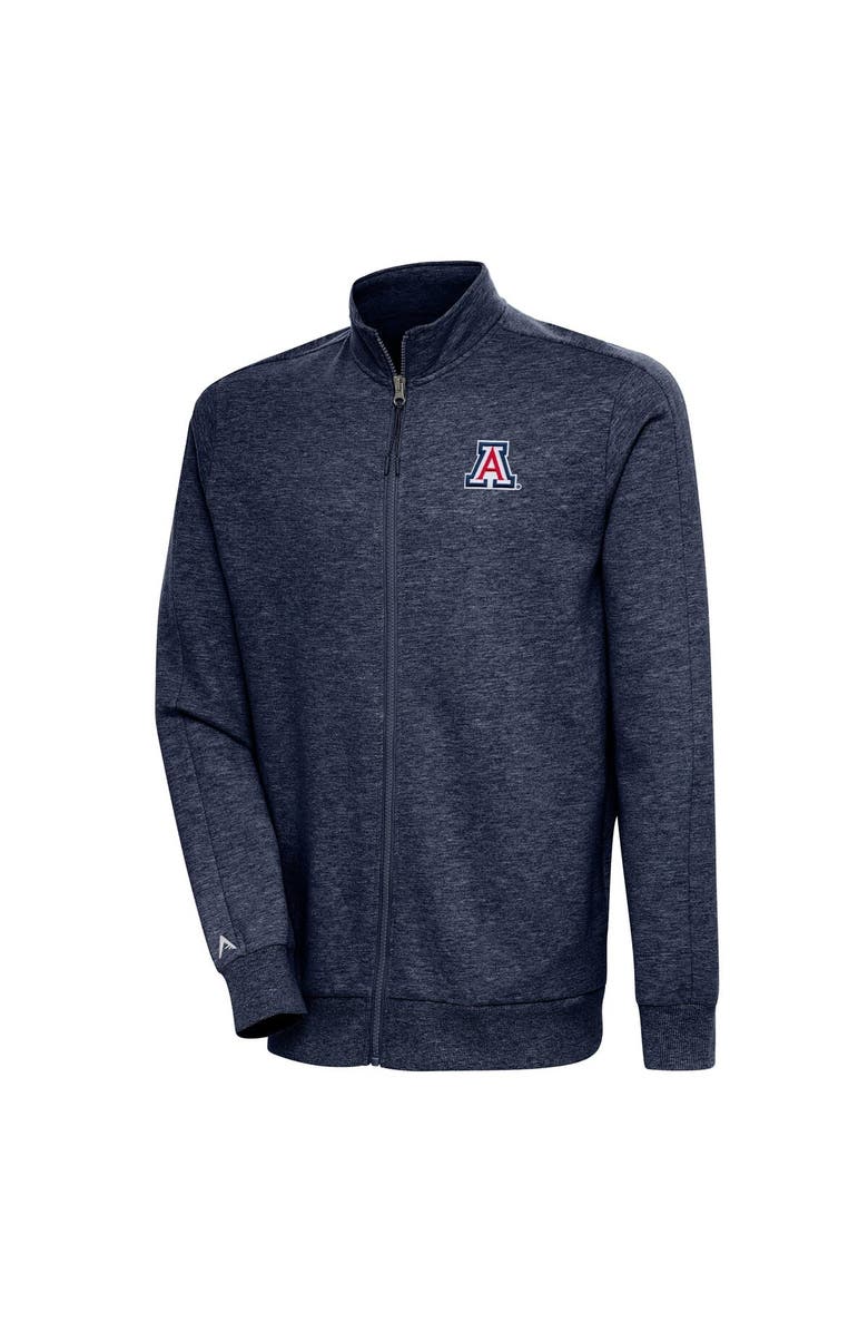 ANTIGUA Men's Antigua Heather Navy Arizona Wildcats Action Full-Zip Jacket, Alternate, color, 