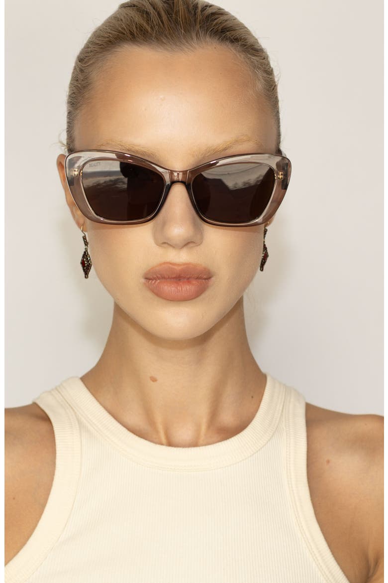 Absolutely Flawless Sunglasses, Alternate, color, Grey Mocca