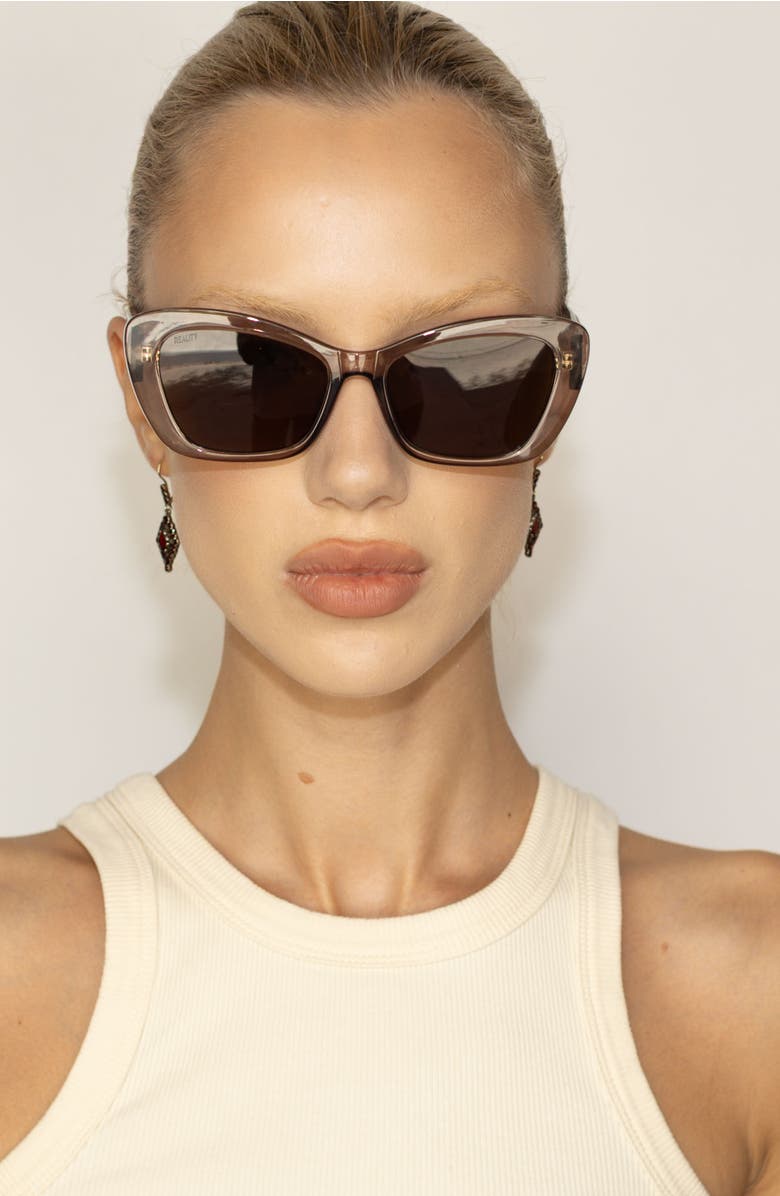 Reality Eyewear Absolutely Flawless Sunglasses, Alternate, color, Grey Mocca