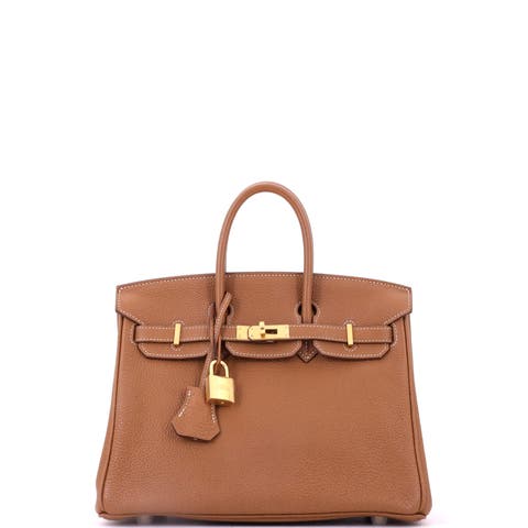 Birkin Handbag Brown Togo with Gold Hardware 25