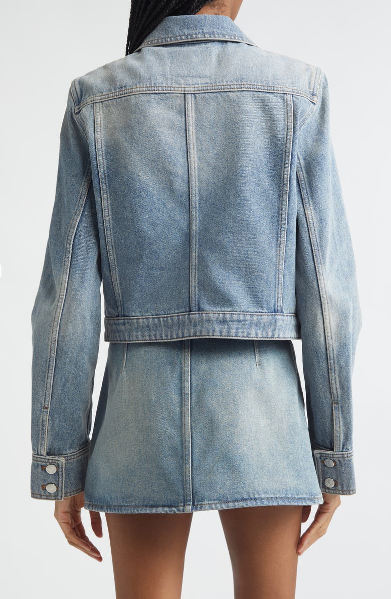 Courrèges Reedition Denim Jacket, Alternate, color, Denim Bleu Delave