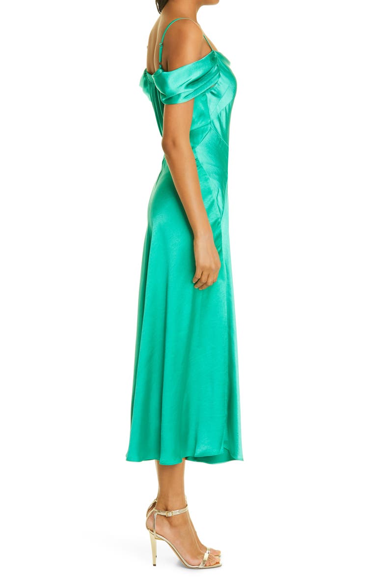 Ted Baker London Esta Cold Shoulder Satin Slipdress, Alternate, color, 