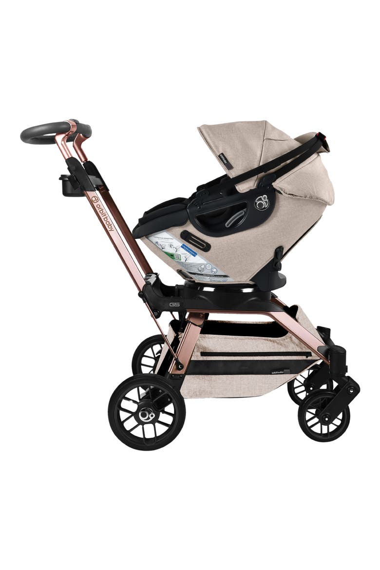 Stroll & Ride G5 Car Seat & Stroller Travel System, Alternate, color, FLAX/ ROSE GOLD