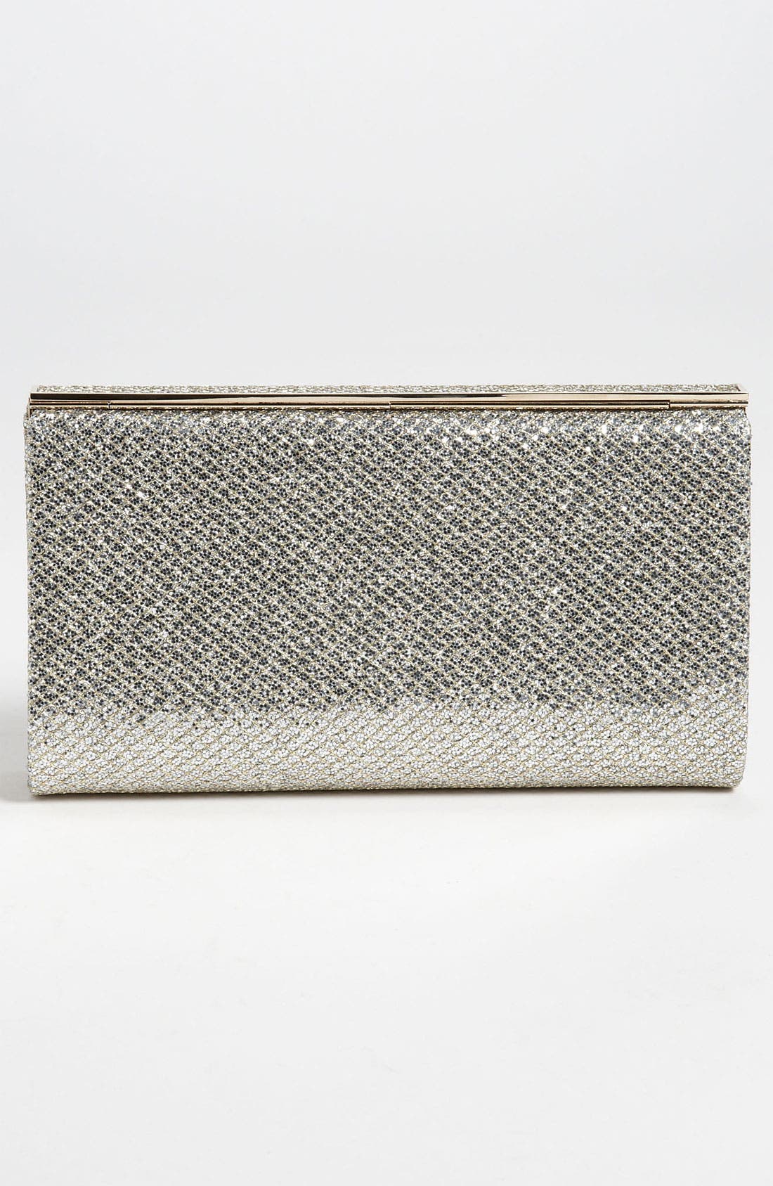 'Cayla' Glitter Clutch, Alternate, color, CHAMPAGNE