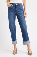 Wit & Wisdom High Waist Fray Hem Jeans