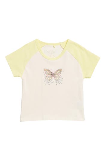 Shop Jessica Simpson Kids' Ringer Graphic T-shirt In Yellow