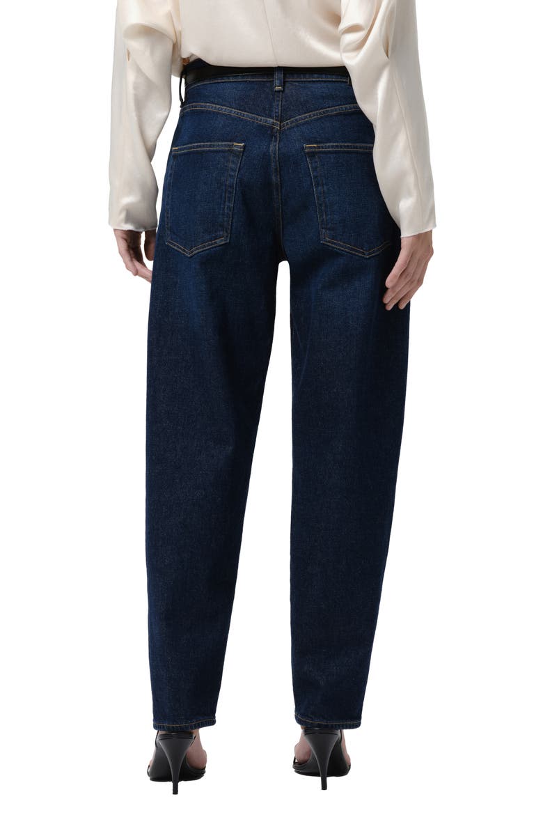 The Taper High Waist Tapered Jeans, Alternate, color, ARIES DARK INDIGO
