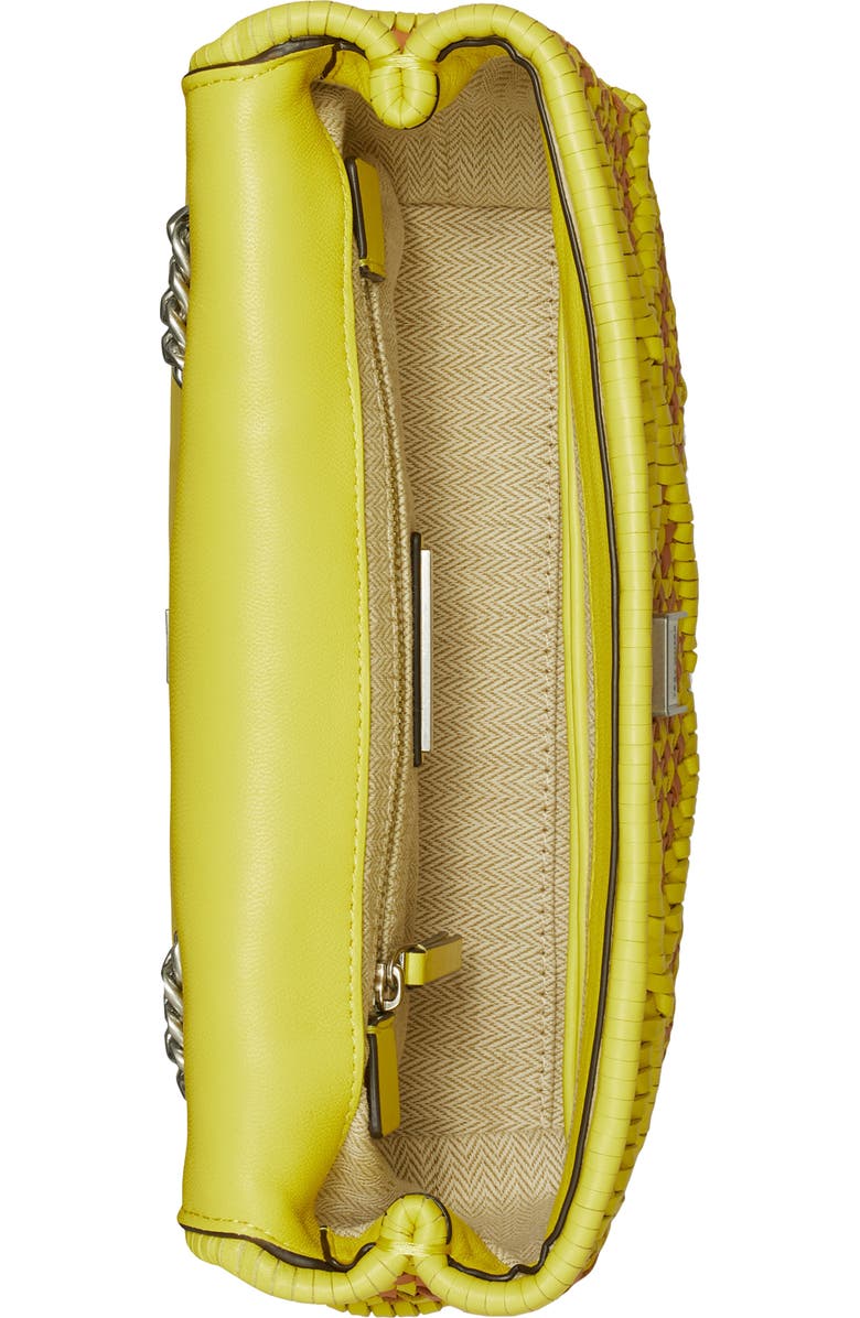 Tory Burch Small Kira Diamond Weave Convertible Leather Shoulder Bag, Alternate, color,