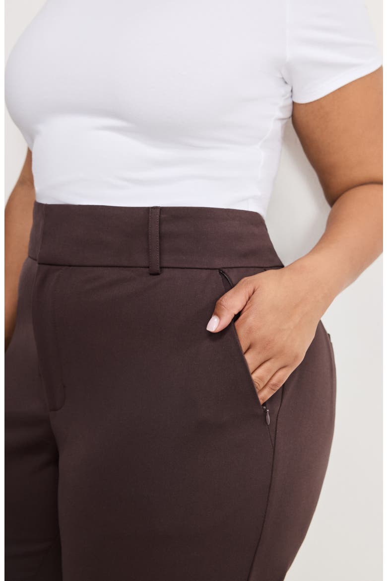 Essential Flare Leg Pants, Alternate, color, DARK CHOCOLATE