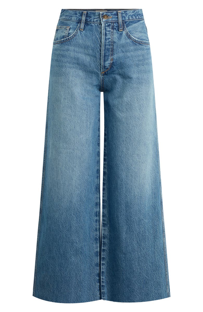 Favorite Daughter The Masha Raw Hem Super High Waist Crop Wide Leg Jeans, Alternate, color, Cortez