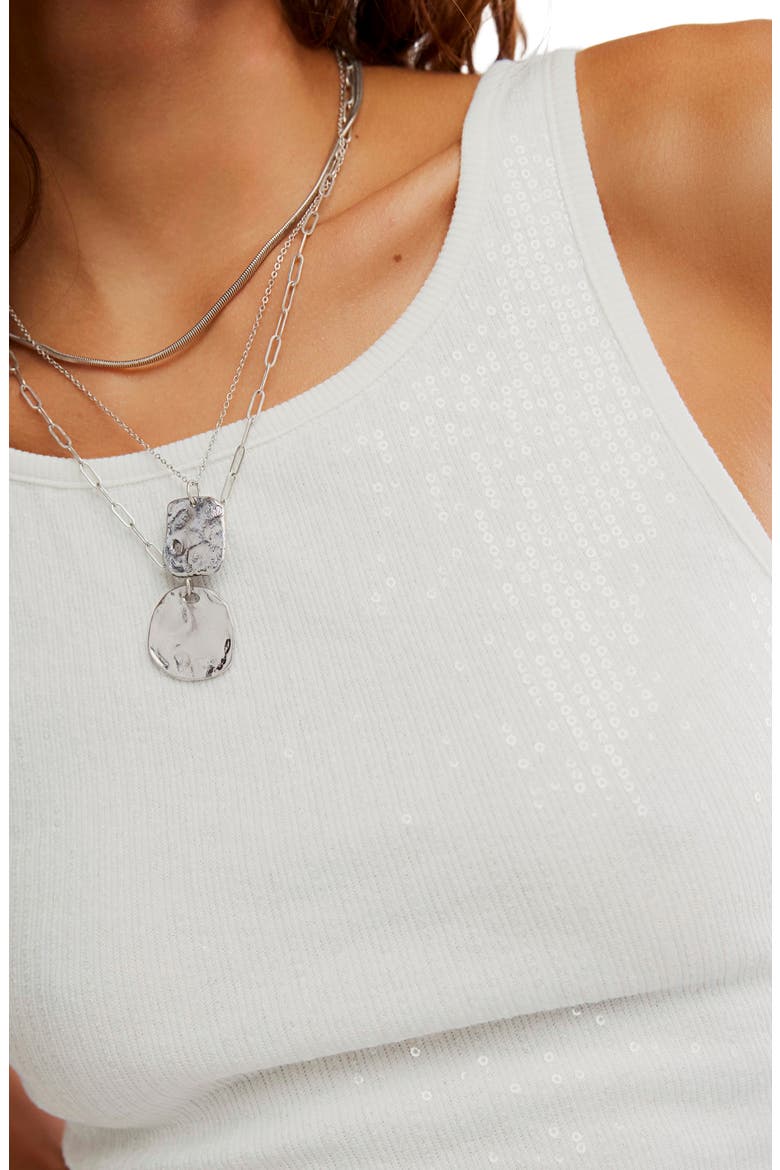 Night Shine Sequin Tank, Alternate, color, CLEAN IVORY