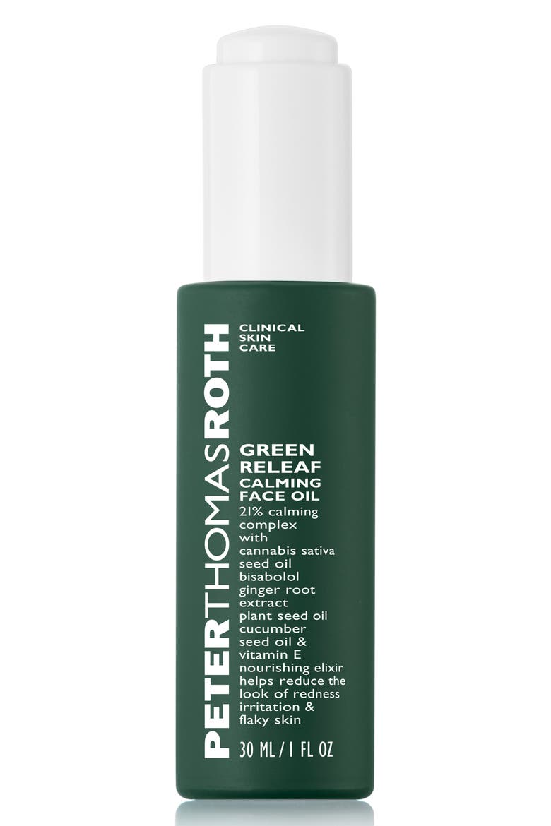 Green Releaf Calming Face Oil, Main, color, NO COLOR