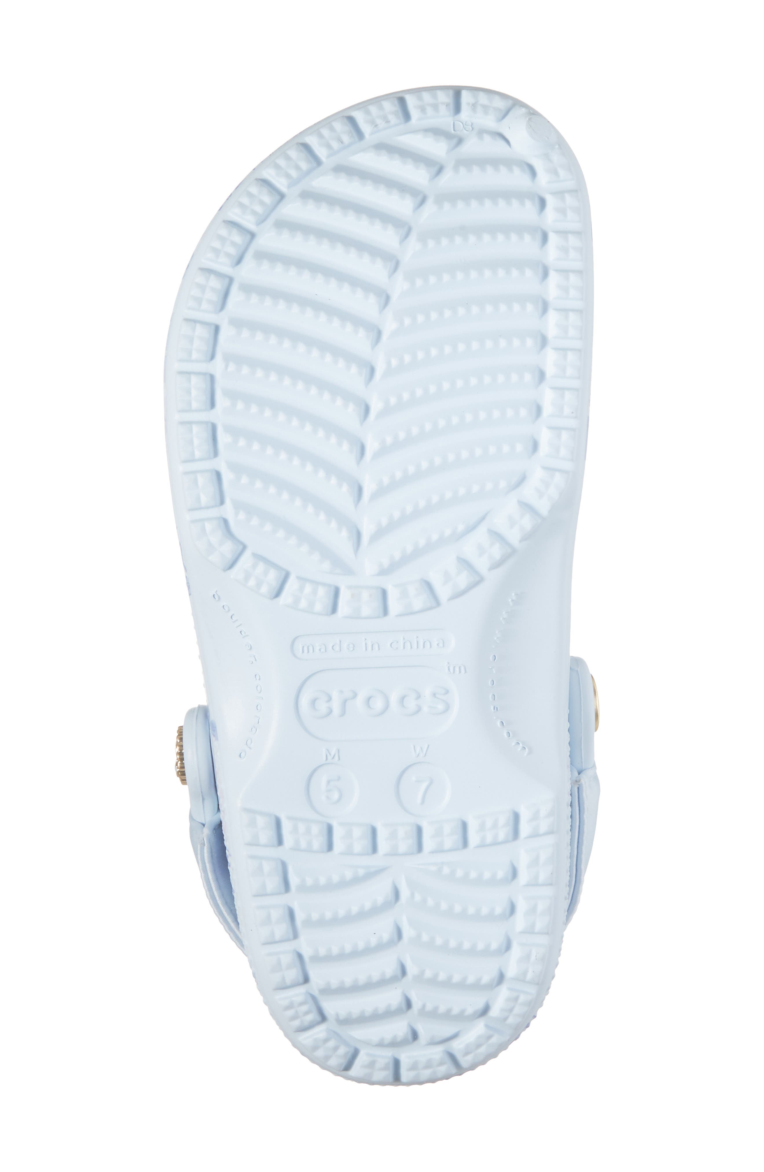 CROCS x LoveShackFancy Floral Classic Clog, Alternate, color, Mineral Blue