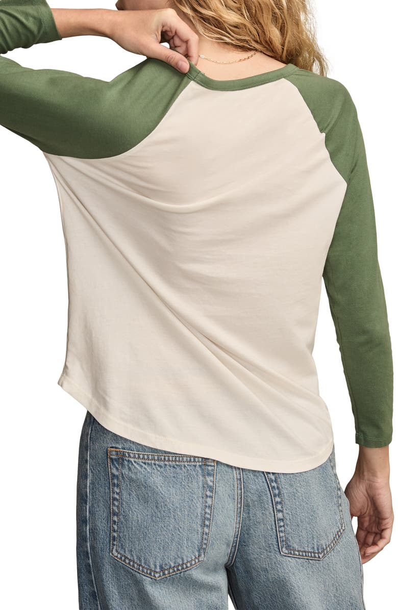 Lucky Brand Lucky In Love Raglan Sleeve Graphic T-Shirt, Alternate, color, 