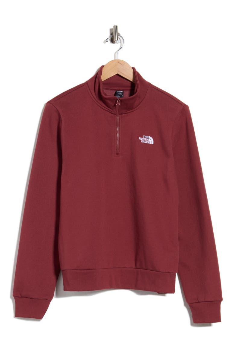 Evolution Simple Dome Regular Quarter Zip Pullover, Main, color, SUMAC