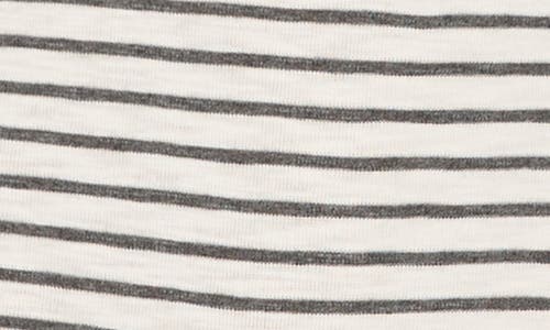 Nzt By Nic+zoe Stripe Long Sleeve Mock Neck T-shirt In Multi