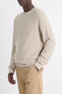 Vince Geometric Jacquard Wool & Cotton Blend Crewneck Sweater