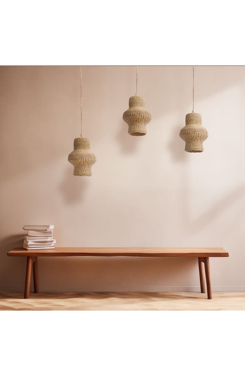 indego africa Oka Curvy Pendant Lamp Shade, Alternate, color, NO COLOR