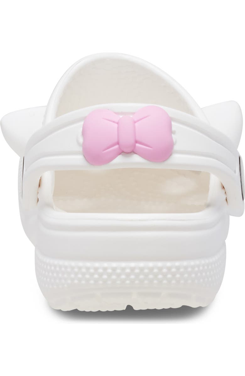 CROCS Kids' Classic I Am Cat Clog, Alternate, color, White/ Pink Tweed