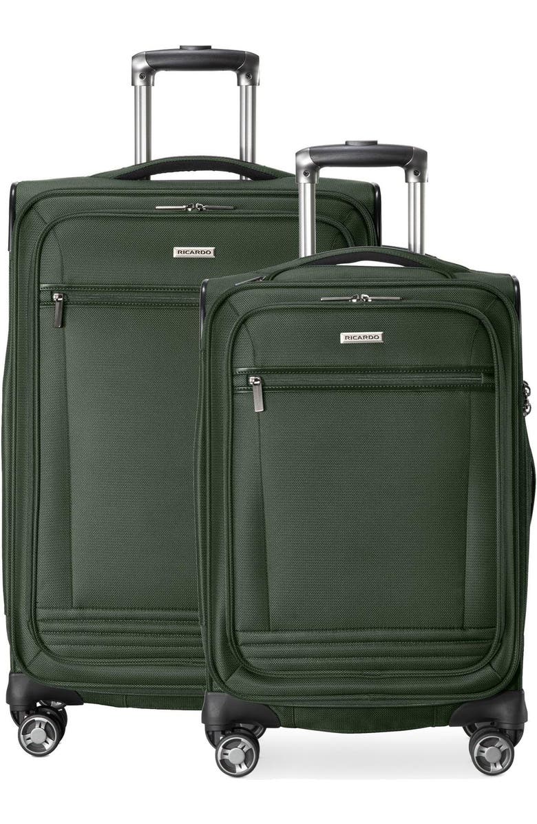 Ricardo Beverly Hills Avalon Softside 2 Piece Luggage, Main, color, Juniper Green