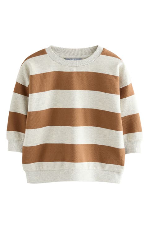Kids' Stripe Cotton Sweatshirt (Toddler & Little Kid)