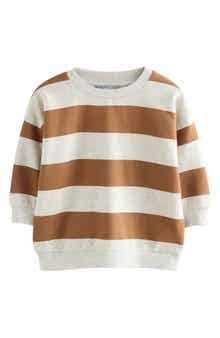 Kids' Stripe Cotton Sweatshirt