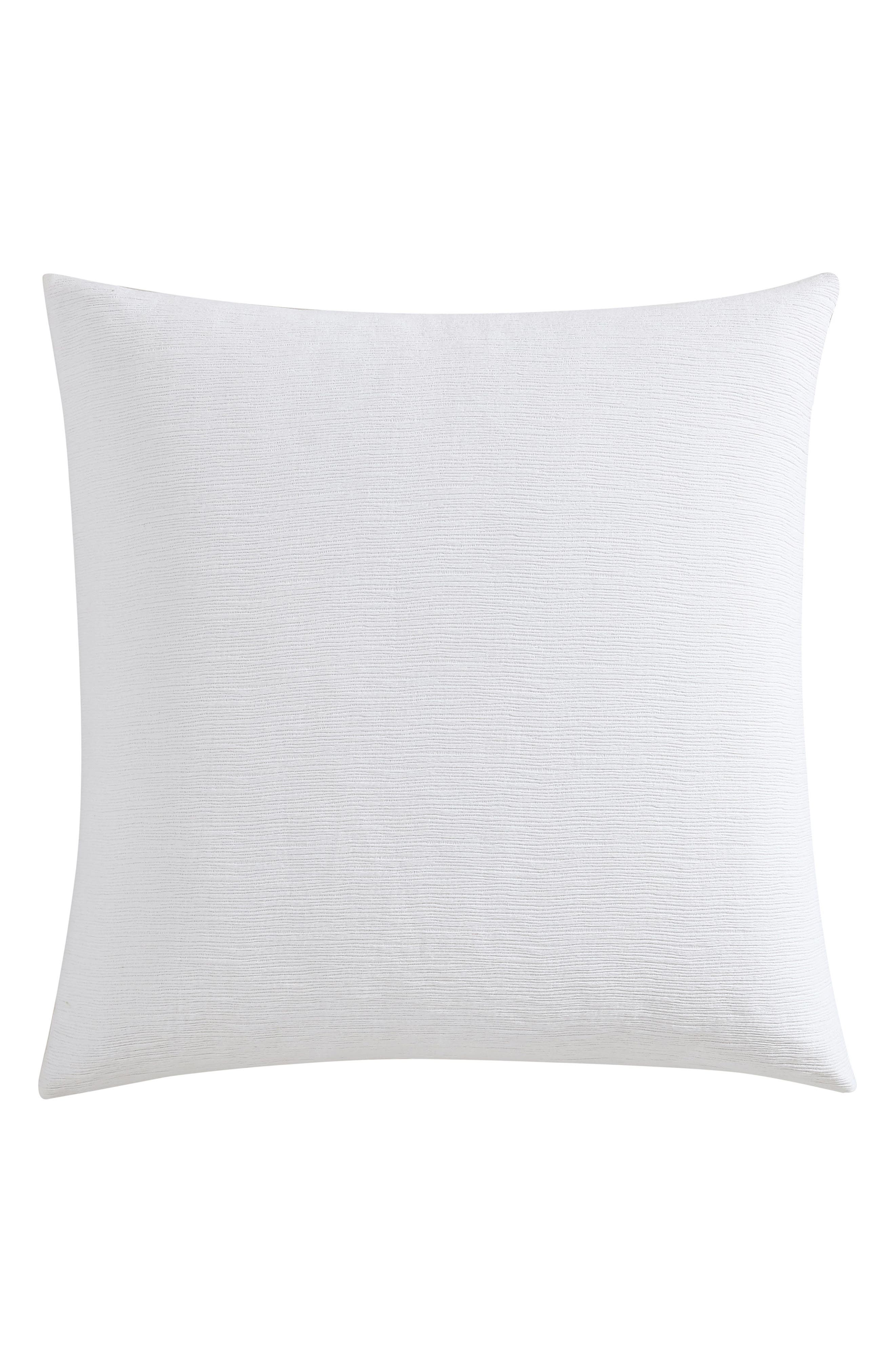 Vera Wang Solid Textured Pleat Euro Sham Set