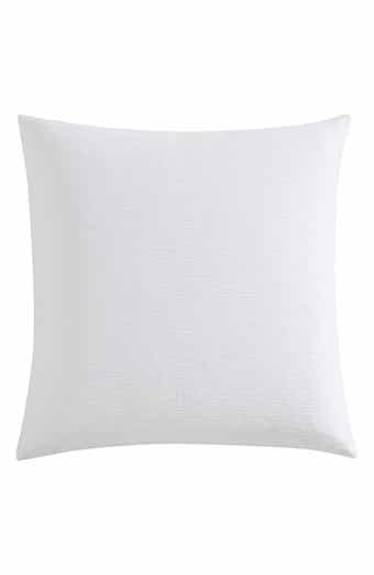 Vera Wang Solid Textured Pleat Euro Sham Set