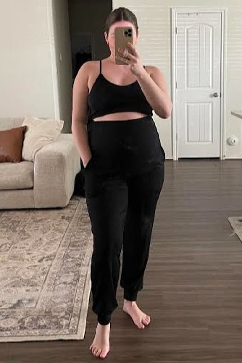 Maternity Band Jogger Pants, Alternate, color, Black