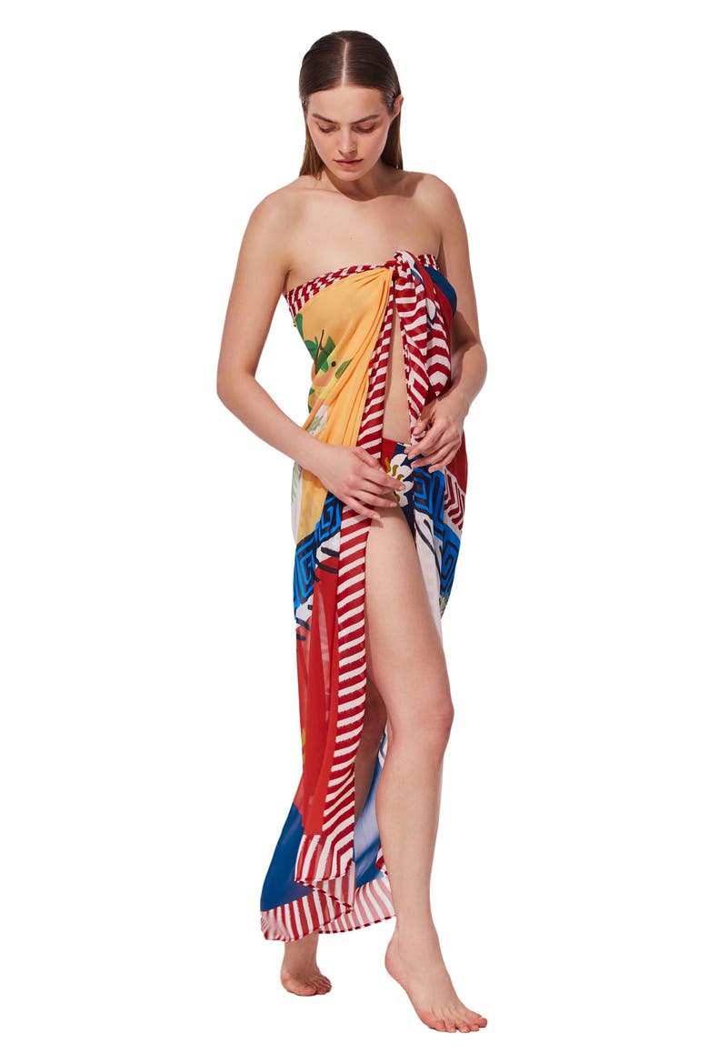 Positano Pareo Cover-Up, Alternate, color, Multi