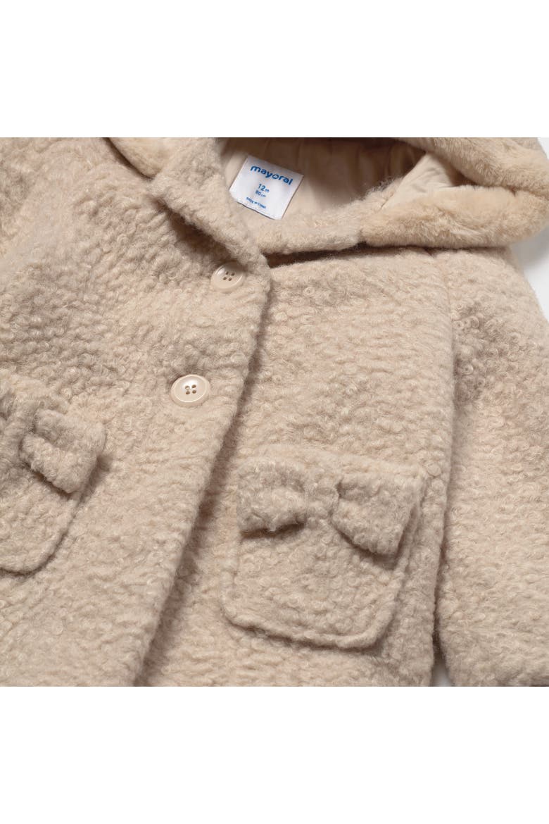 Terry Hooded Coat, Alternate, color, Pink