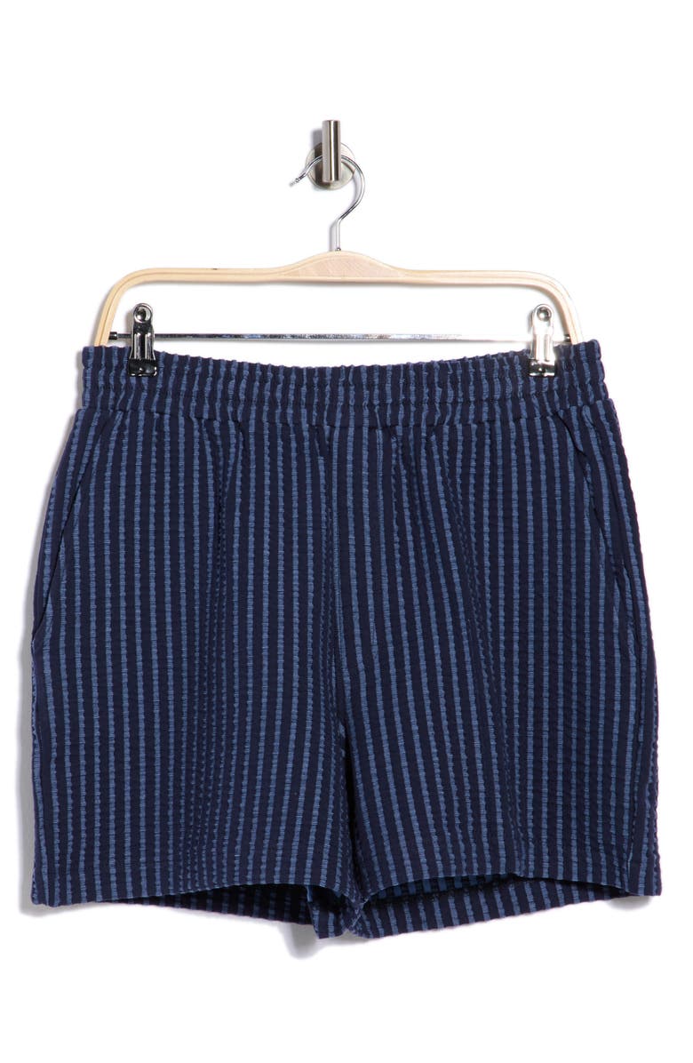 TRUTH Yarn Dyed Jacquard Shorts, Main, color, Marine Navy/ Dusk Blue