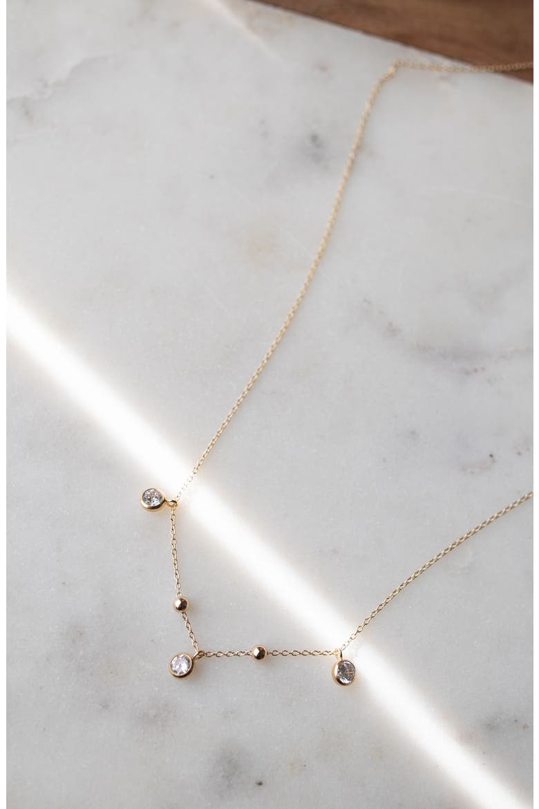 Poppy Cluster Necklace, Alternate, color, GOLD