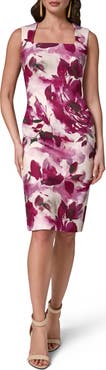 Donna Karan New York Floral Sleeveless Sheath Dress