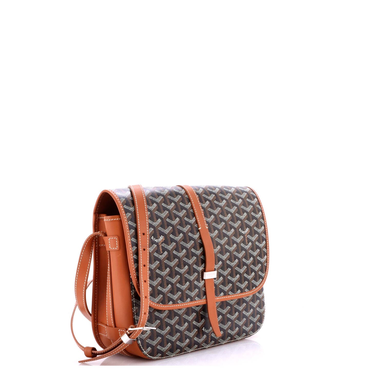 Belvedere II Messenger Bag Coated Canvas MM, Alternate, color, Brown