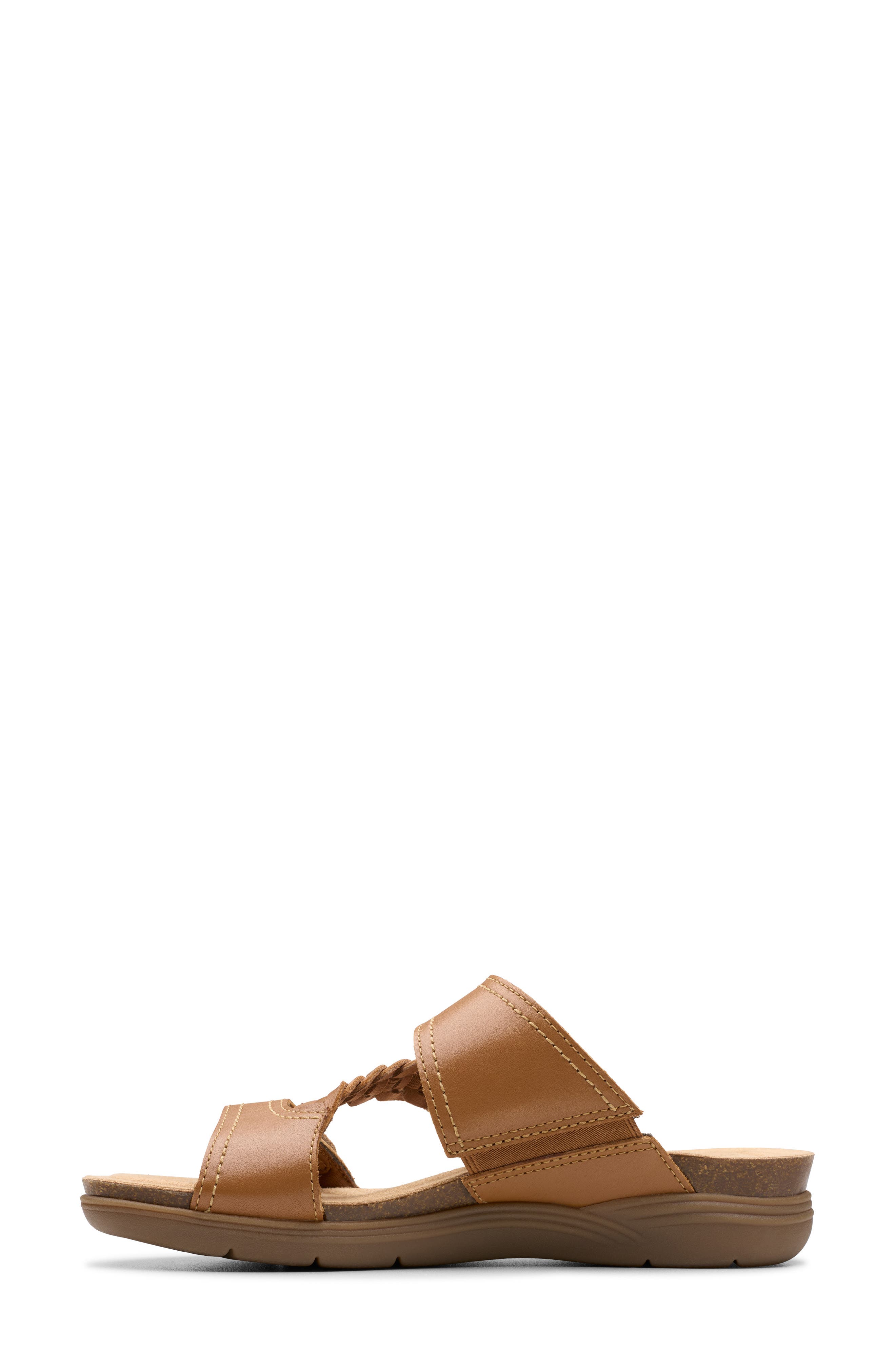 April Raelyn Slide Sandal, Alternate, color, TAN LEATHER