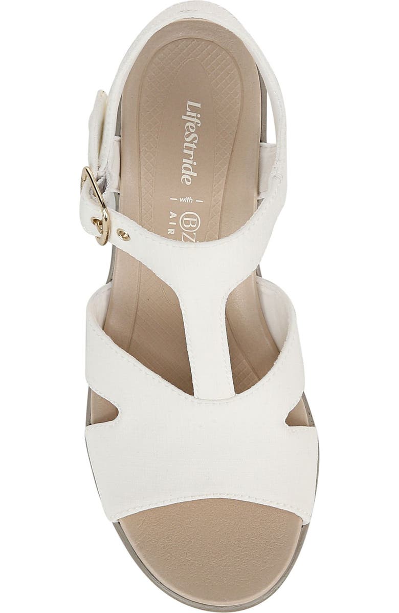 LifeStride Everly Machine Washable Block Heel Sandal, Alternate, color, White