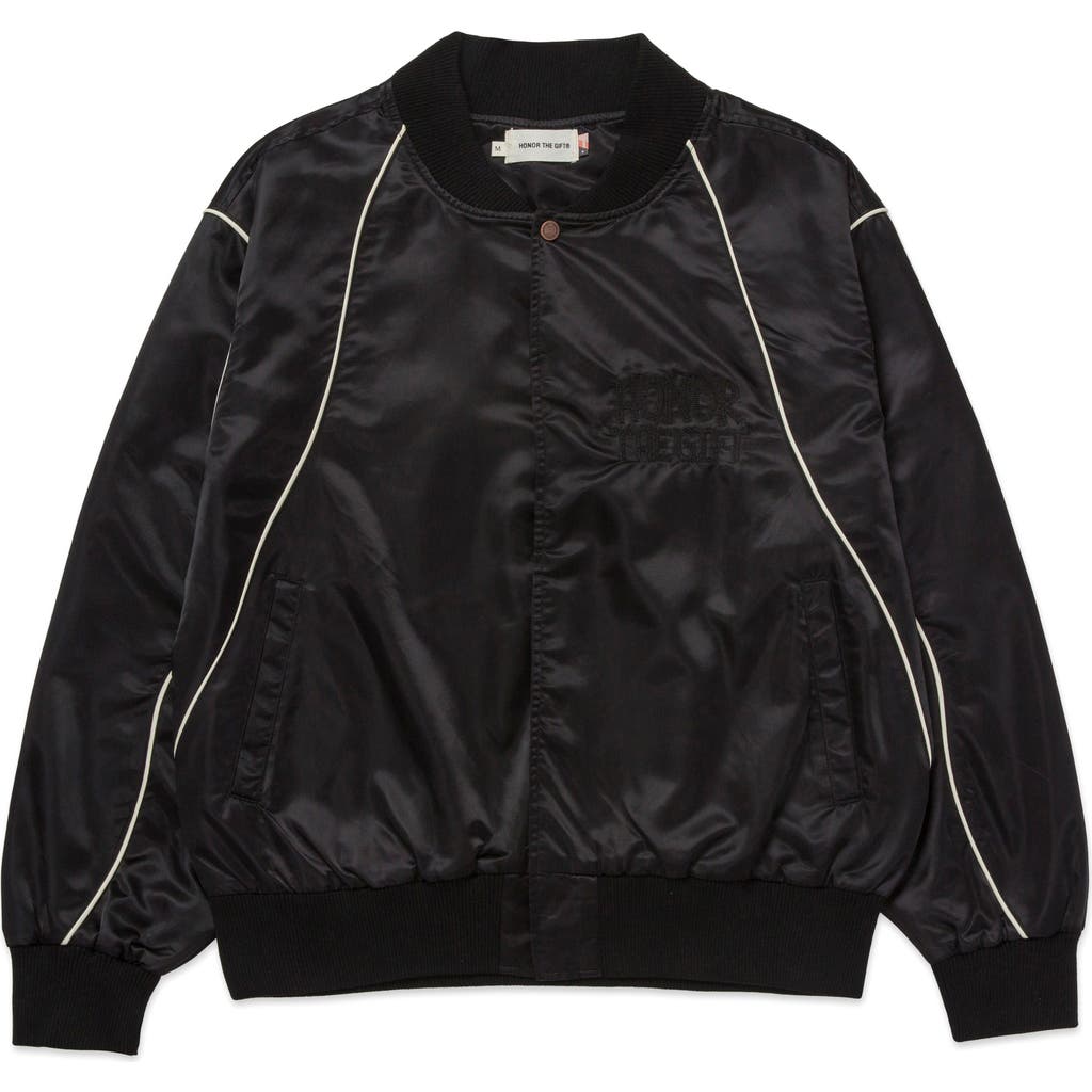 HONOR THE GIFT HONOR THE GIFT SATIN BOMBER JACKET