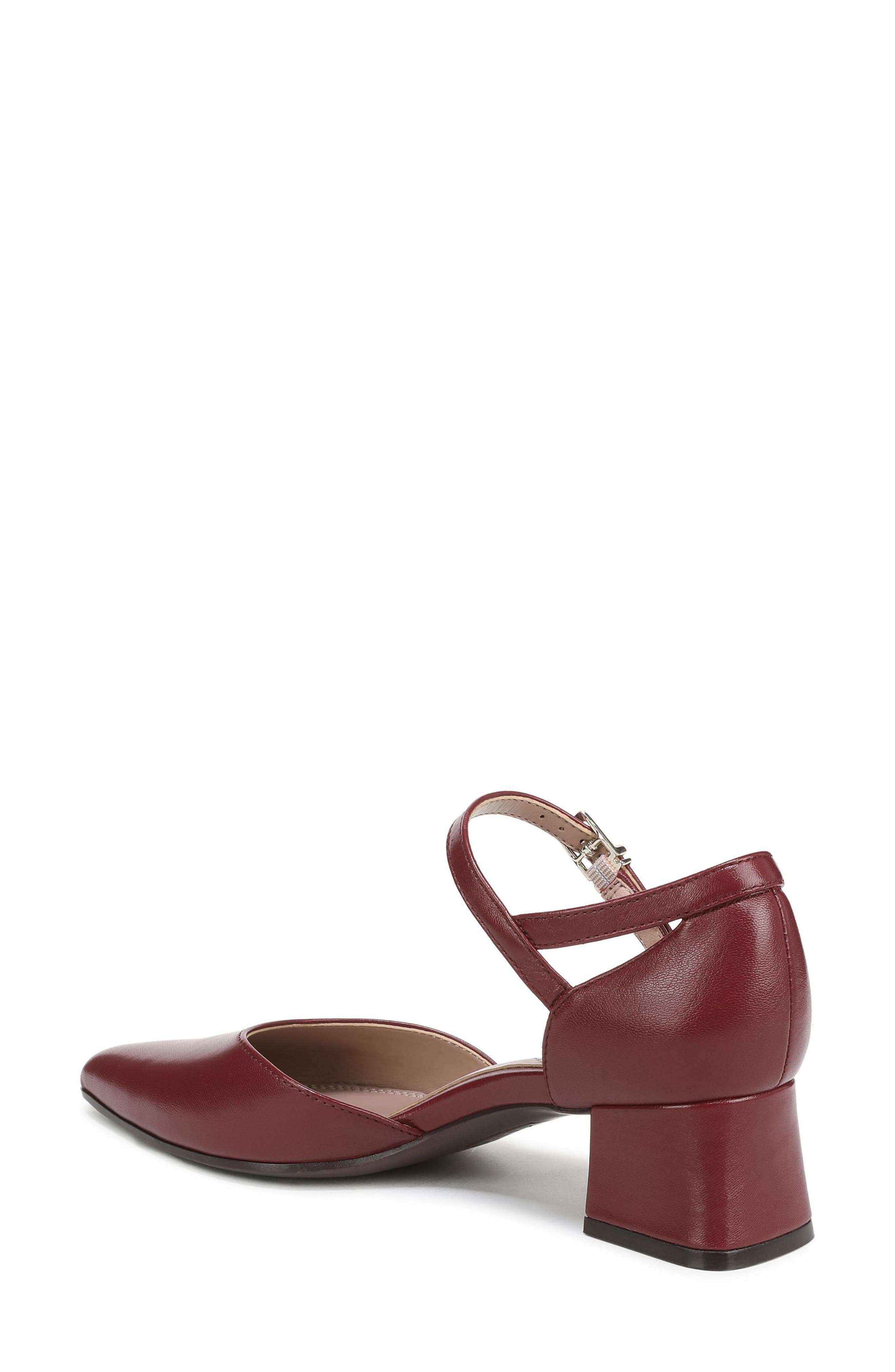 Maddox Ankle Strap Pointed Toe Pump, Alternate, color, CRANBERRY RED