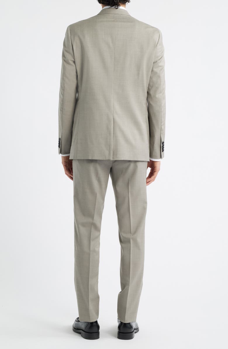 AllSaints Ross Slim Fit Taupe Wool Suit, Alternate, color, Taupe