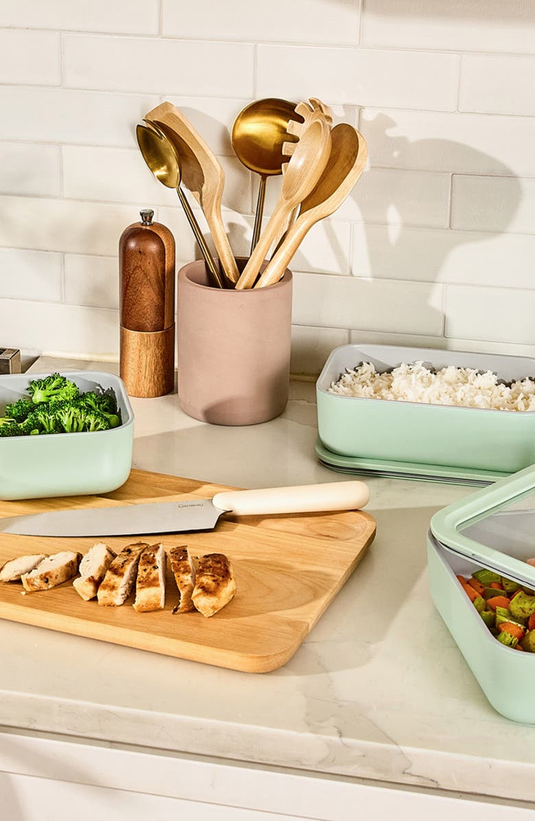 CARAWAY 5-Piece Birch Kitchen Utensil Set, Alternate, color, Brown