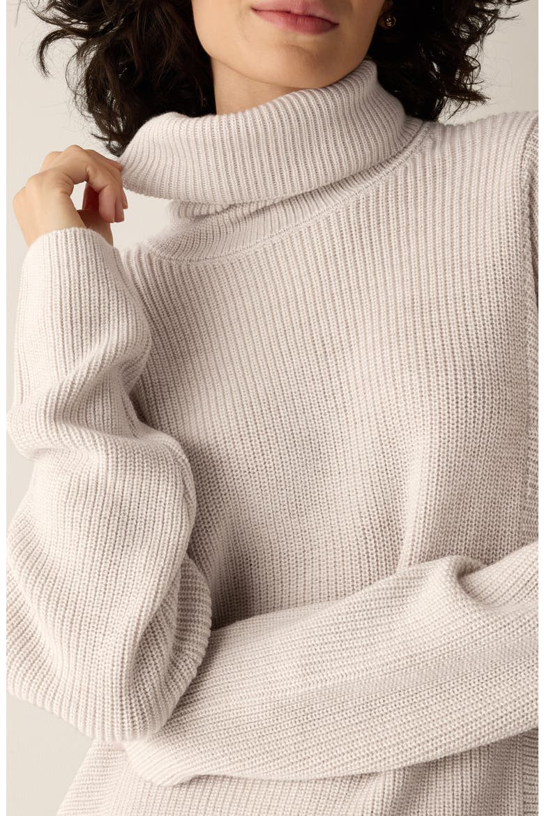 Merino Wool Turtleneck Sweater, Alternate, color, PLASTER