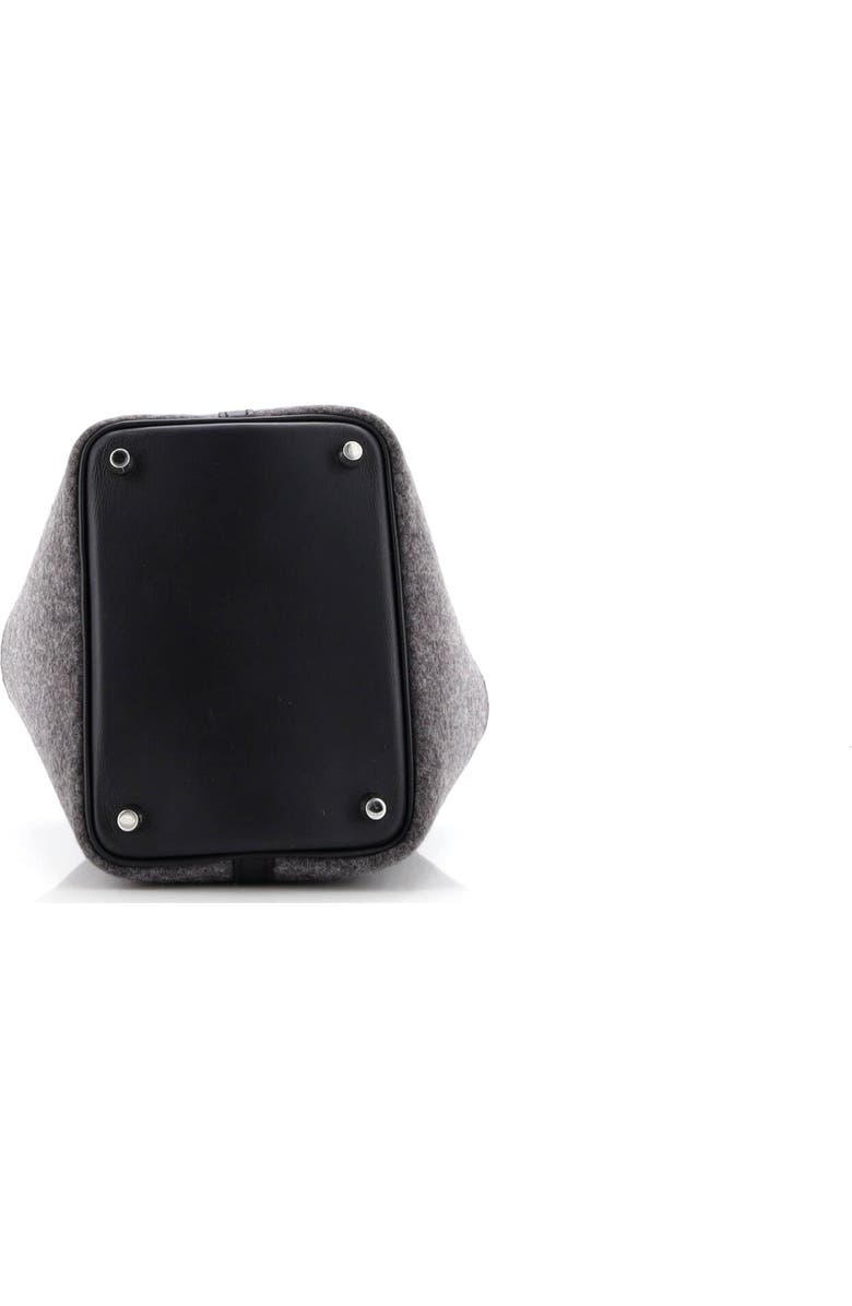 Pre-Owned Hermes Picotin Lock Bag Felt with Leather PM, Alternate, color, Gris Moyen